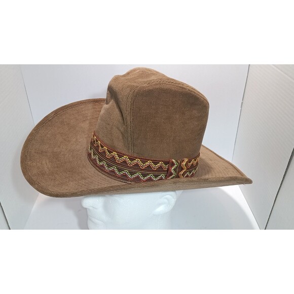 Vintage Newport Western Cowboy Hat Brown Suede Felt S 6 3/4 - 6 7/8 - Picture 7 of 14